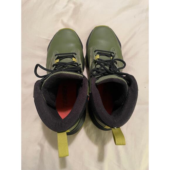 Adidas Terrex Unity Leather Mid COLD.RDY Hiking Boots men’s 9 Focus Olive Black - Picture 8 of 9